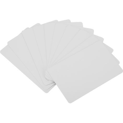 Packung mit 10 weißen kontaktlosen NFC-Zugangskarten, S50 13,56 MHz RFID-Chip, lesbar und beschreibbar (1/5)
