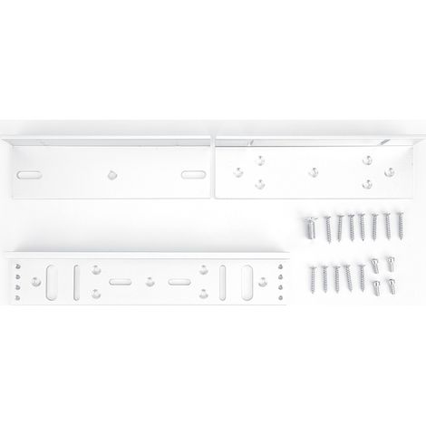 3 supports de verrouillage de contrôle d'accès en alliage d'aluminium de type Z et L, 280 kg (617,3 lb), pour portes intérieures (1/5)