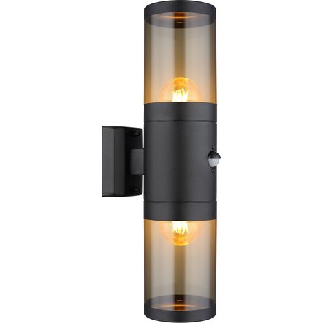 Lampe murale moderne Xeloo Noir avec capteur - 32014-2BSS (1/5)