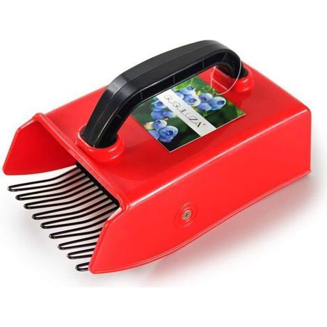 Metall-Beerenkamm - Praktisches Pflücken - Ergonomisches Design - Dornenschutz - Maße 24x14 cm