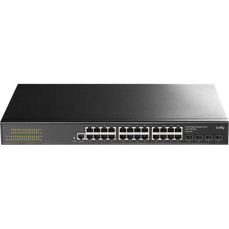 Cudy GS2024S2 switch Gestionado L2/L3 Gigabit Ethernet (10/100/1000) 1U Negro (1/4)