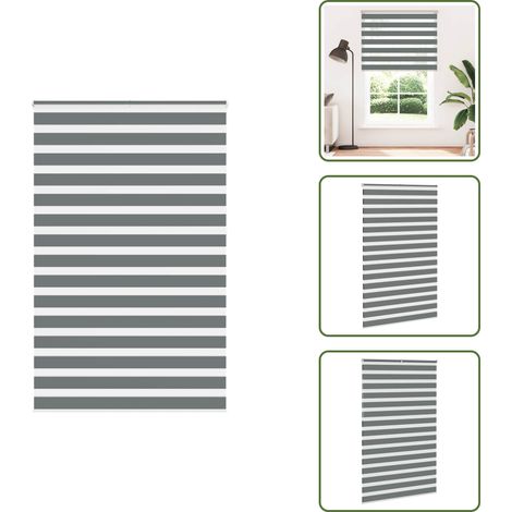 vidaXL Store zèbre gris foncé largeur du tissu 135,9 cm polyester (1/5)