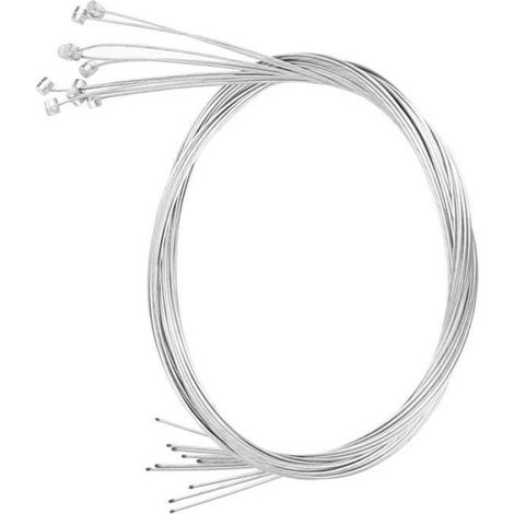 Câbles de frein pour vélo 10 pièces en acier de qualité avec extrémité en zinc, accessoire de remplacement pour système de freinage de vélo (1/4)