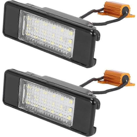 Lot de 2 éclairages de plaque d'immatriculation à LED compatibles avec Mercedes-Benz