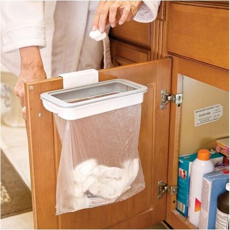 870578 Support pour sacs poubelles suspendu a ATTACK TRASH  pour portes Placrads