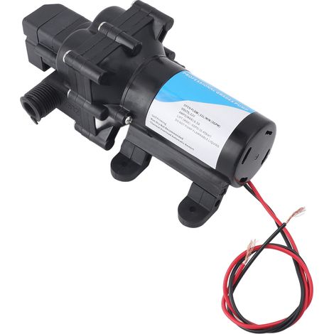 Pompe de transfert d'eau 12 V CC auto-amorçante avec brumisation et surpresseur, pompe à membrane électrique pour camping-cars et véhicules de loisirs (1/5)
