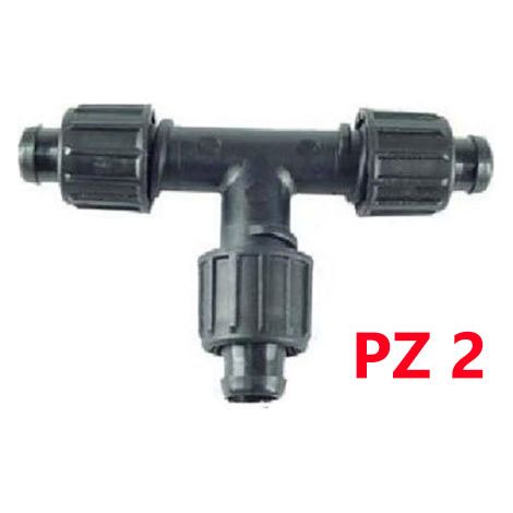 TEE TI T PER MANICHETTA TUBO ALA GOCCIOLANTE IRRIGAZIONE 17X17X17 PZ 2 (12304)
