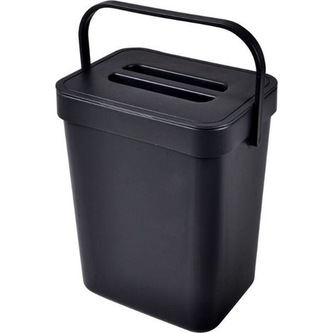 Poubelle compost de cuisine accrochable anthracite 5L (1/3)