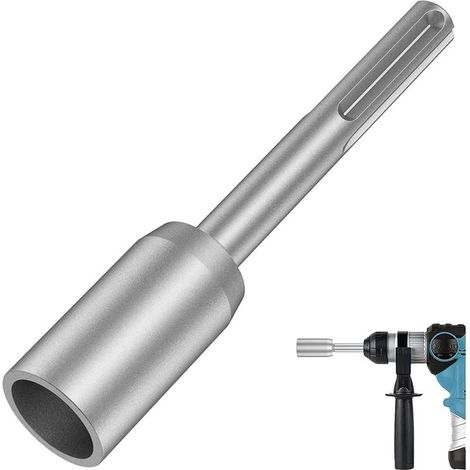 Tournevis de Tige de Terre SDS-Max, Tournevis de Foret en Acier Robuste de 30 Mm, pour Tiges de Mise à la Terre de Perceuse à Marteau Rotatif (1,18 Po) (1/5)