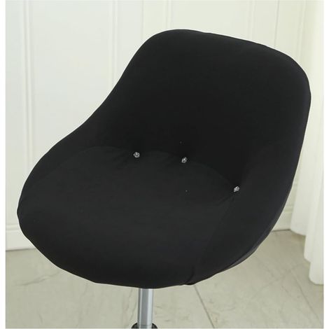 JSSEVN - Stretchable Printed Backrest Stool Cover, Curved Bar Stool Cover for High Chair Protection, 4 Pieces (1/4)