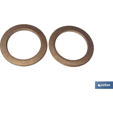 Arandelas cofan 25x32x1.5 mm cobre 100 unidades