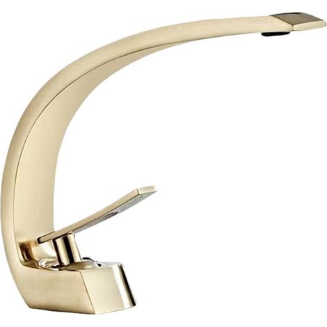 WASCHTISCHARMATUR Luxus Messing, Heiß Kalt Wasser, Gold