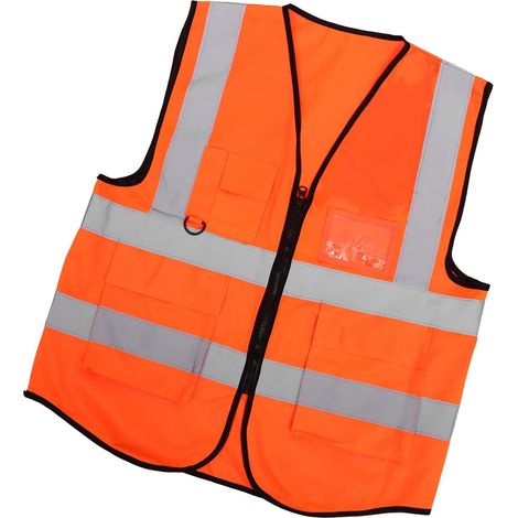 Gilet de sécurité réfléchissant Unomor haute visibilité jour (1/5)