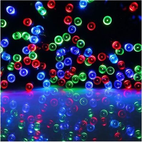 300 LED-Solar-Lichterkette, 30 m, mehrfarbig, IP44, für den Außenbereich und Garten (1/5)
