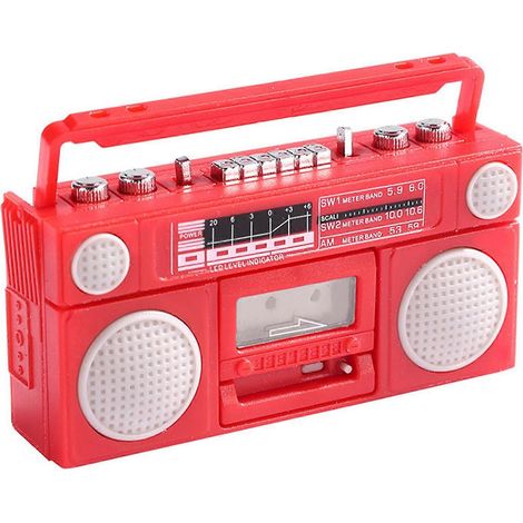 Flûte à bec miniature rétro pour maison de poupée 1/12 (poupée Ob11) et accessoire de décoration à l'échelle 1:12 - Jouet pour enfants - Rouge (1/5)
