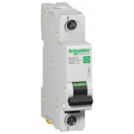 Disjoncteur 40A 1P courbe C 10kA 250V DC bornes vis C60H Multi9 SCHNEIDER M9U21140