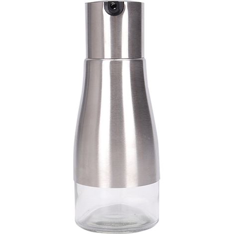 Distributeur Huile En Acier Inoxydable Et Verre Sans Plomb - Pour Cuisine Salle À Manger Pique-Nique - 500 Ml (1/5)