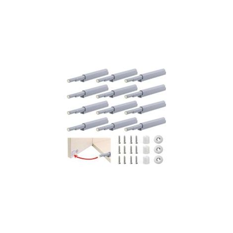 12 Stück magnetische Schiebetürriegel für Schranktüren, Türdämpfer, Schiebetürriegel - Crezuo (1/4)