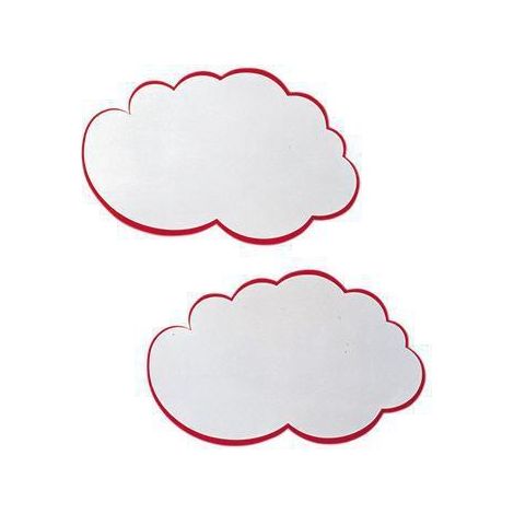 Franken Moderationskarte UMZ WM 14x23cm Wolke ws/rt 20 St./Pack.
