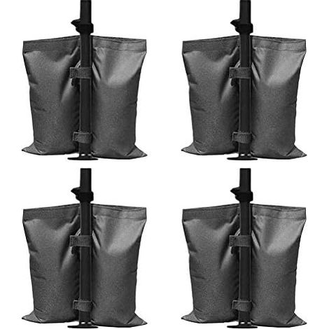 4 Pack Gazebo Sandbag, Double Stitched Weight Bags, Foot Weights for Pop-Up Awning, Sun Shade Tent, Umbrella