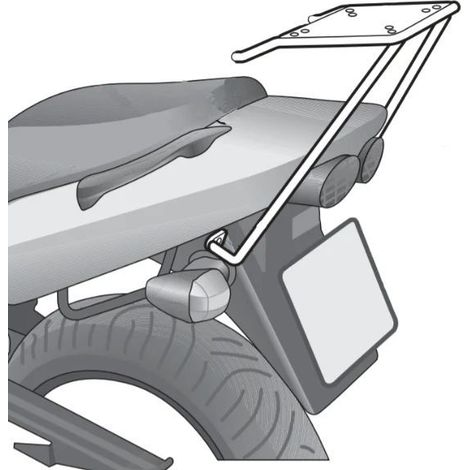 Soporte para baúl Shad para Kawasaki ZR-7 750 F, ZR-7 750 S (1/2)
