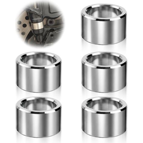 5 Pièces Entretoises en Acier Inoxydable 304 Rond,12 x 16 x 10mm,Non Filetée Douille Métallique Finition Lisse Rondelle Espacement Manchon pour M12 Vis Boulons Écrous (1/5)