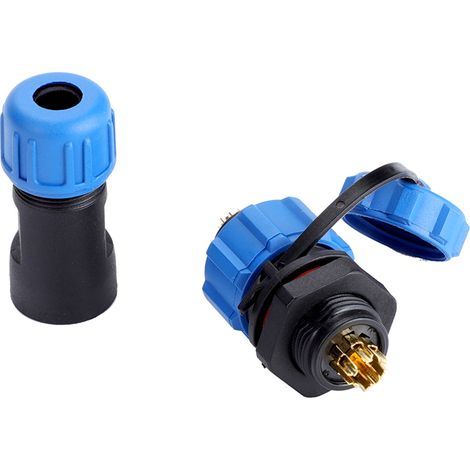 IP67 SP13 7-poliger wasserdichter Kunststoffstecker (7-polig) (1/5)