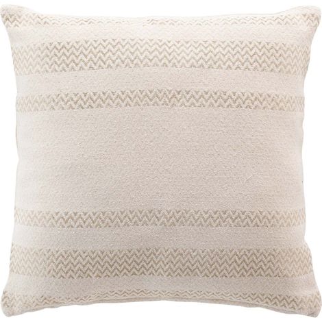 Coussin bohème doré déhoussable Blanc 40x40 cm (1/4)