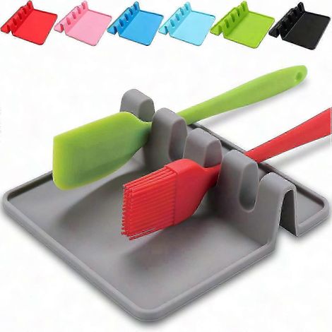 Silikon-Löffelhalter für die Küche – Kochutensilienhalter, Besteckablage, Küchenaccessoire-Halter (1/5)