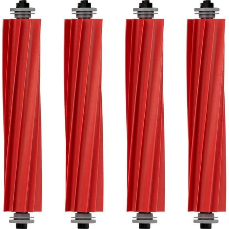 (4pcs) Brosse à rouleau en caoutchouc Brosse principale Pièces de rechange pour Roborock S7 S7+ S7 MaxV S7 MaxV Plus S7 MaxV Ultra Q7 Q7+ Q7 Max Q7 Max+ Q5+ Q5 Kit de pièces de rechange (1/5)