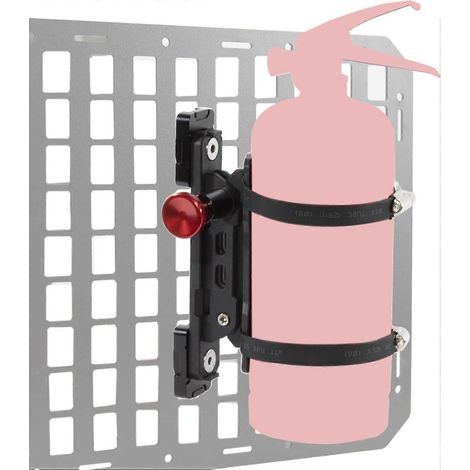 Support d'extincteur pour panneau Molle - Accessoires de montage pour extincteur à dégagement rapide pour voiture - Kits de fixation compatibles avec les trous de 1 à 2 pouces (1/5)