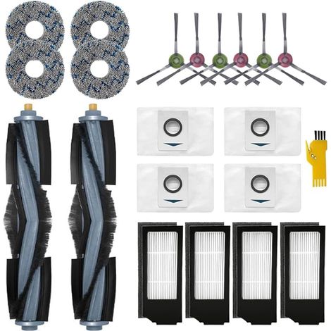 FOREHILL Zubehörset für ECOVACS DEEBOT X1e OMNI und X1 OMNI und X1 TURBO und X1+ Saugroboter, 20er-Pack Rollenbürsten (1/5)