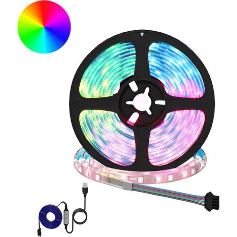 LED Streifen 2 pcs Schwarz und Transparent 2500 mm