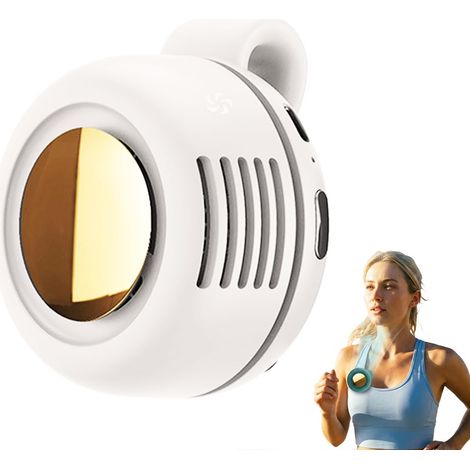 Mini Ventilateur Portable Avec 3 Vitesses, 2026 Petit Ventilateur Silencieux, Ventilateur Clipsable Rechargeable Pour Voyage, Bureau, Chemise Cadeau D'été Pour Les Amateurs de Plein (Blanc)