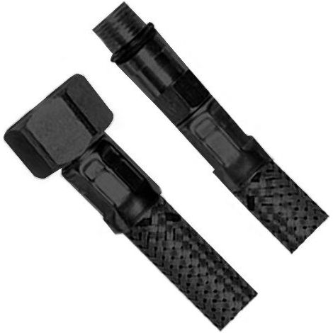 Poignée en acier inoxydable flexible M10x3/8", 40cm, noir mat