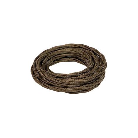 CAVO TRECCIA IN SETA MARRONE TERMORETRAIBILE MT.50 FRRTX- - 3 x mmq.1 colore marrone 93967 - 50 mt FANTON