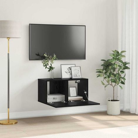 TV-Schrankset Schwarz 60 x 30 x 30 cm Holzwerkstoff