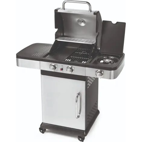 Barbecue a Gas Indianapolis 3 Ompagrill Bruciatori 3 Kw Fornello Laterale Ruote (1/10)