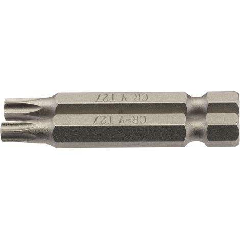 Draper 2-Piece 50mm T27 Security Torx® (TX-STAR®) E-Shank Insert Bits Set – 1/4" Hex Drive (1/5)