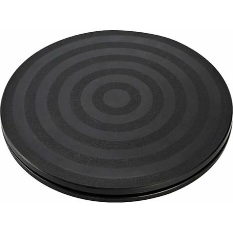Piece Solid Turntable 360° Rotating Turntable with Bearing, Turntable Base, TV Turntable, Universal Round Turntable, Heavy Duty Swivel Stand, Black Turntable - LIAIKI