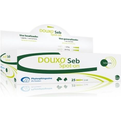 Pospette Ceva Anti Seborrea per cani e gatti Douxo seb spot-on, 25 x 2 ml