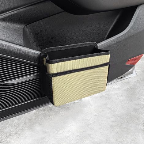 Poubelle de porte latérale de voiture poubelle pliable pour siège arrière de voiture mini poubelle portable à suspendre pour (1/5)