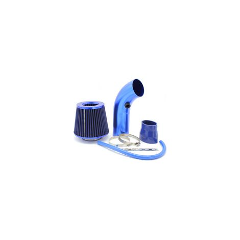 Filtro aria fredda: kit di aspirazione aria da 3" Kit filtro aria fredda con tubo in alluminio per motore da corsa - Blu (1/5)