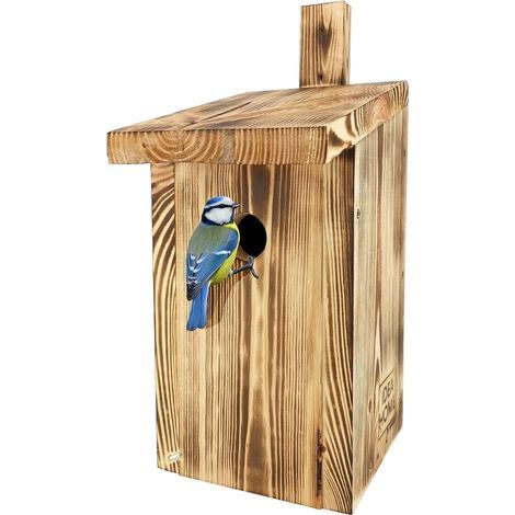 Meisen-Vogelhaus aus Massivholz, 33 mm Einflugloch, wasserdicht, für den Garten (1/5)