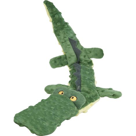 chien Taille 63 cm peluche Crocodile DogMonsters Jouet pour chien peluche avec son texture douce très résistant Couleur Vert (1/4)