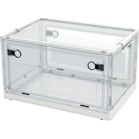 Collapsible storage bins with lids, 40 liters - Large plastic storage bins - For home/bedroom/kitchen/office/travel (1/5)