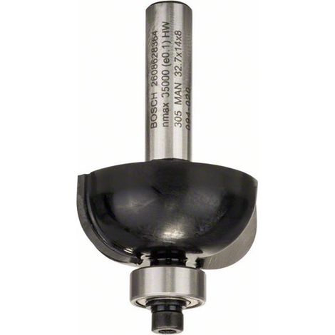 Bosch Hohlkehlfräser, 8 mm, R1 10 mm, D 32,7 mm, L 14 mm, G 55 mm