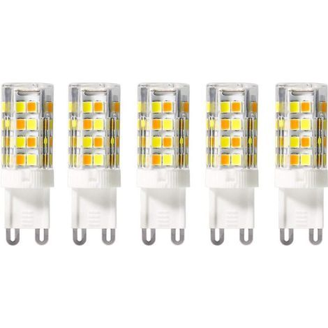 G9 LED-Dreifarbenlampen (2700K, 4000K, 6000K, warmweiß, neutralweiß, kaltweiß), 5 W (entspricht 50 W Halogen), 450 Lumen, für Deckenleuchten, Strahler, Kronleuchter, Küche, Bad, nicht dimmbar, 220 V/2 (1/5)