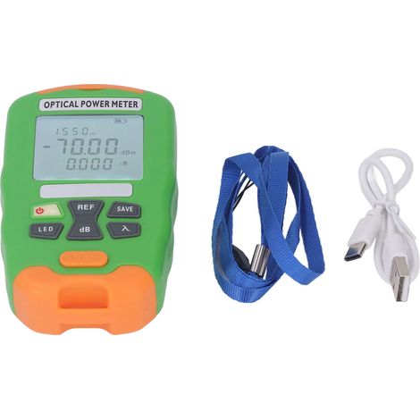 Wattmètre à fibre optique, testeur de câble optique rechargeable -70 à +10 dBm pour la maintenance