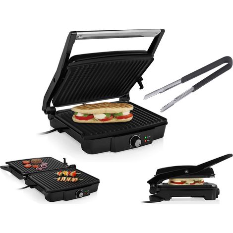Elektro Kontaktgrill & Grillzange Multigrill Tischgrill, 2000Watt, 29,7x23,5cm (1/5)